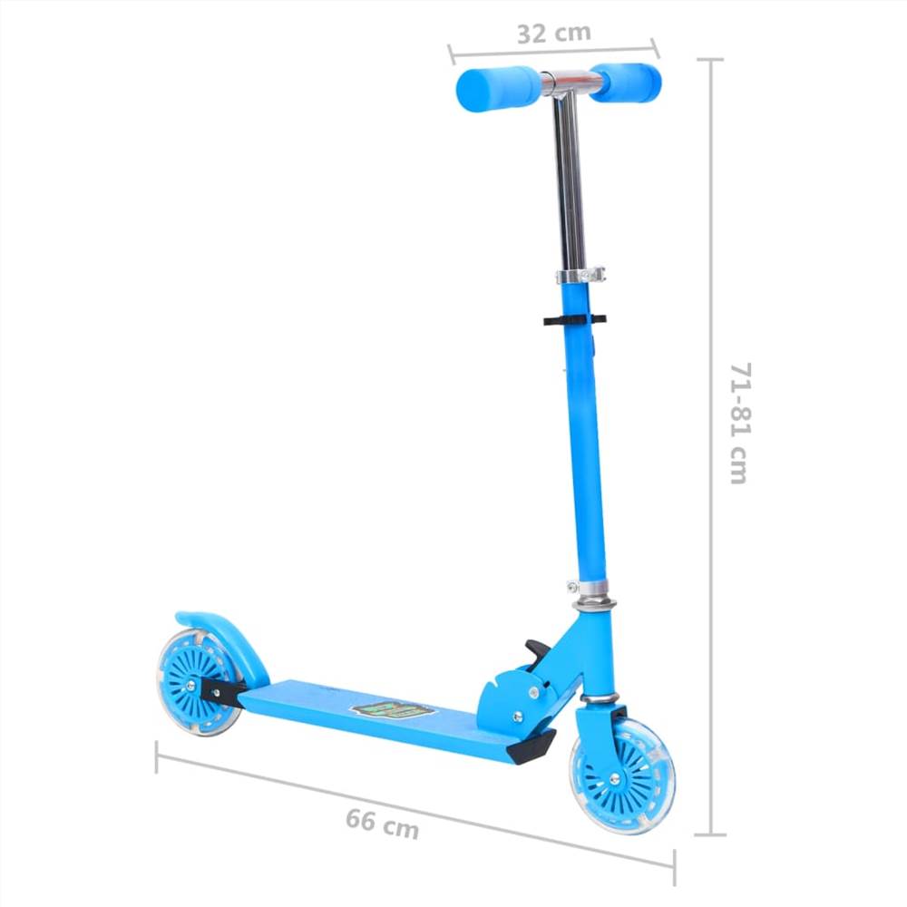 2-Wheel Children Scooter with Adjustable Aluminium Handlebar Blue