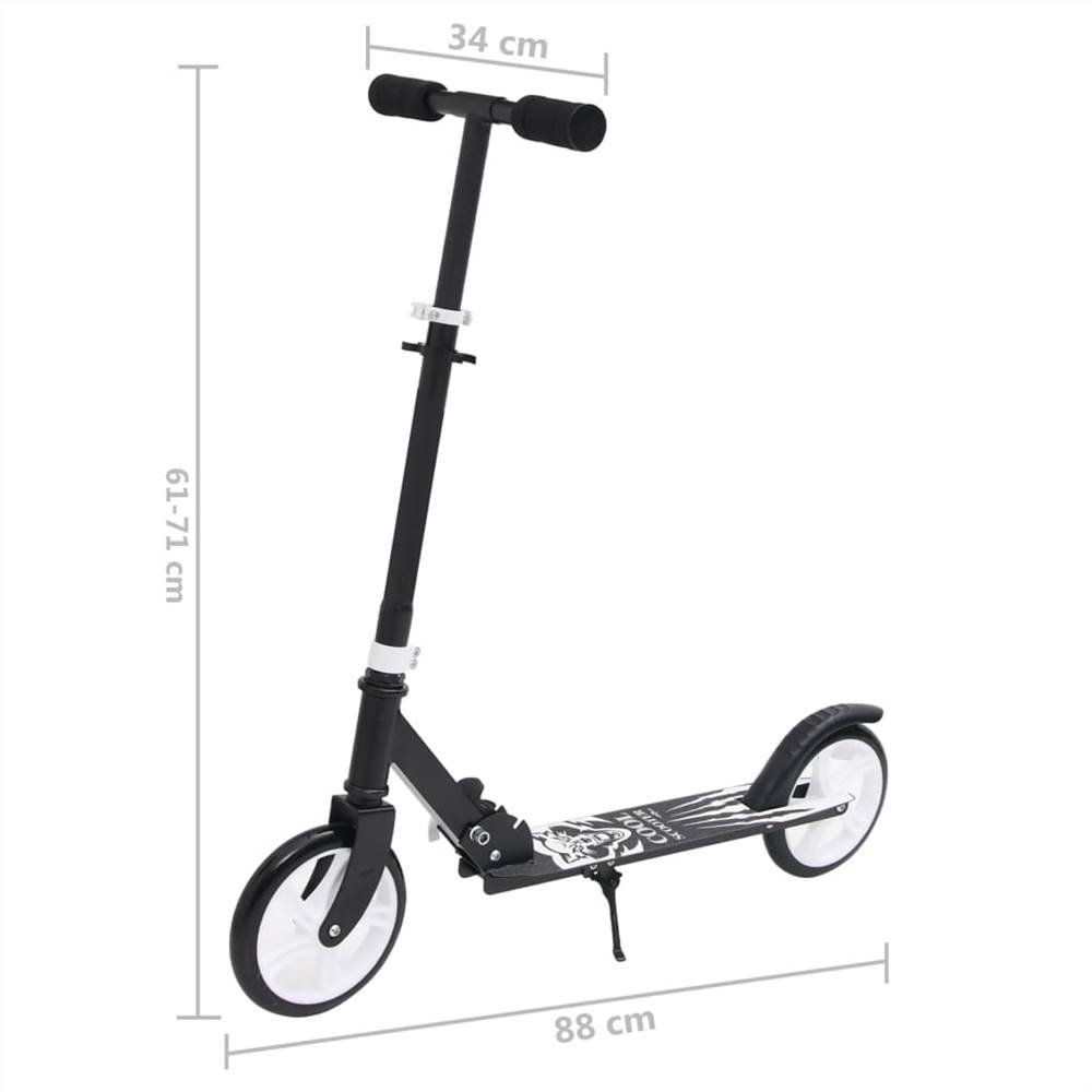 2-Wheel Children Scooter with Adjustable Handlebar Black