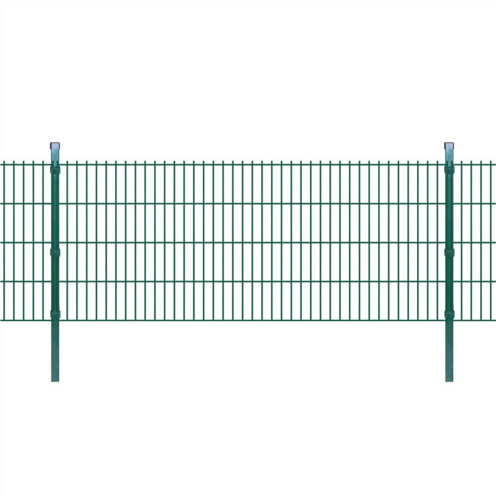 

2D Garden Fence Panels & Posts 2008x830 mm 4 m Green