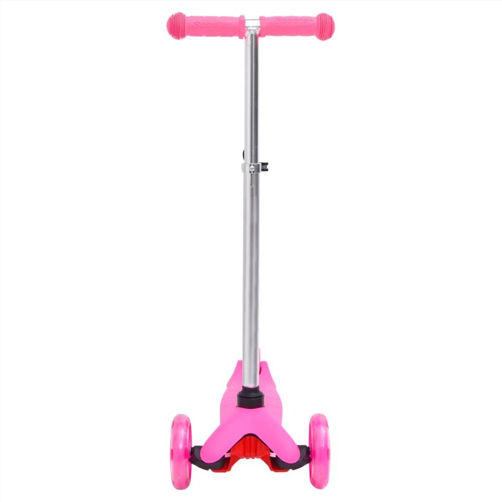 3-Wheel Children Scooter with Adjustable Aluminium Handlebar Pink