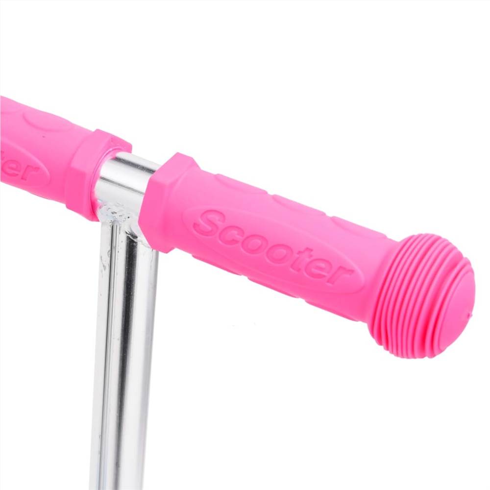 3-Wheel Children Scooter with Adjustable Aluminium Handlebar Pink