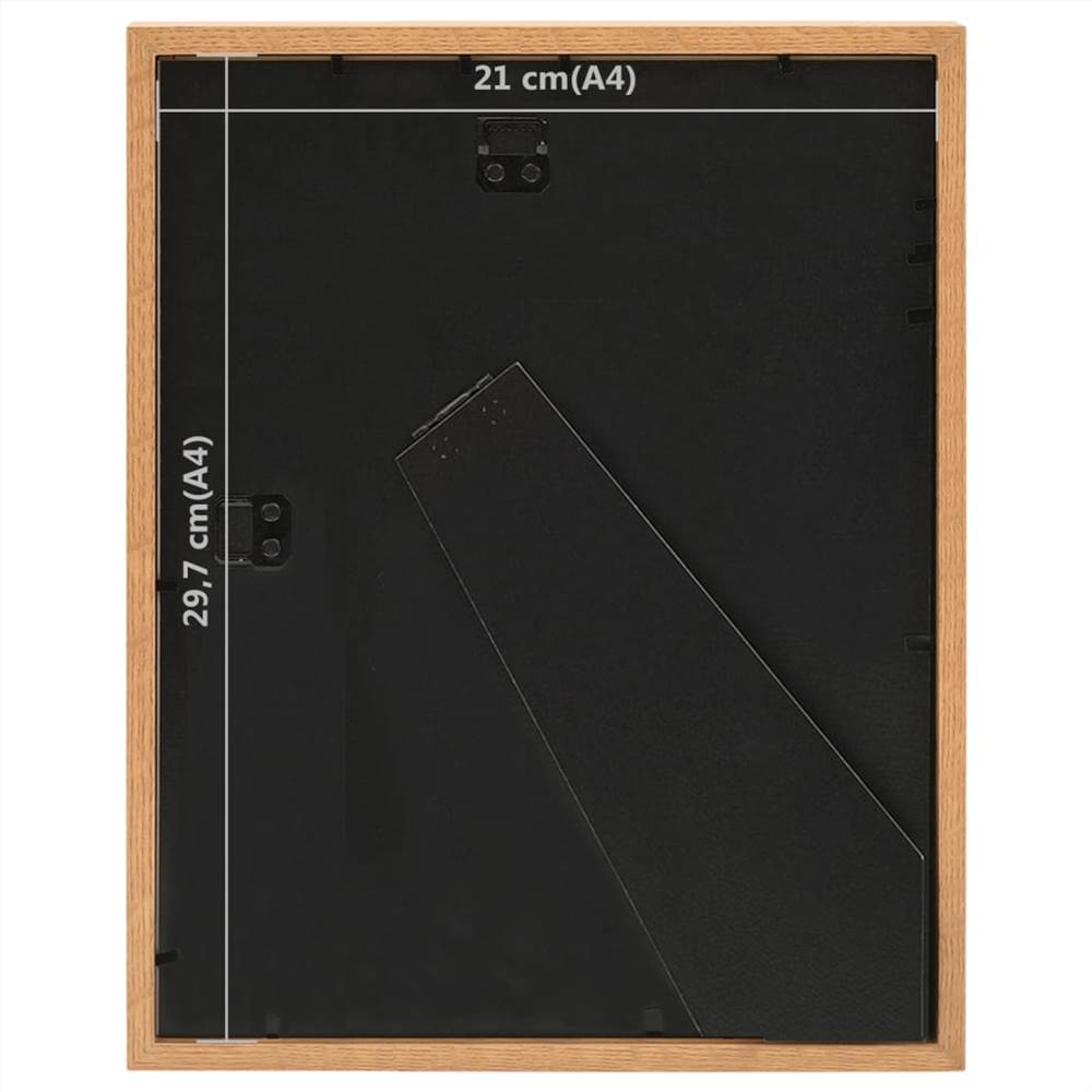 3D Box Photo Frames 3 pcs Oak 21x29.7 cm for 15x20 cm Picture