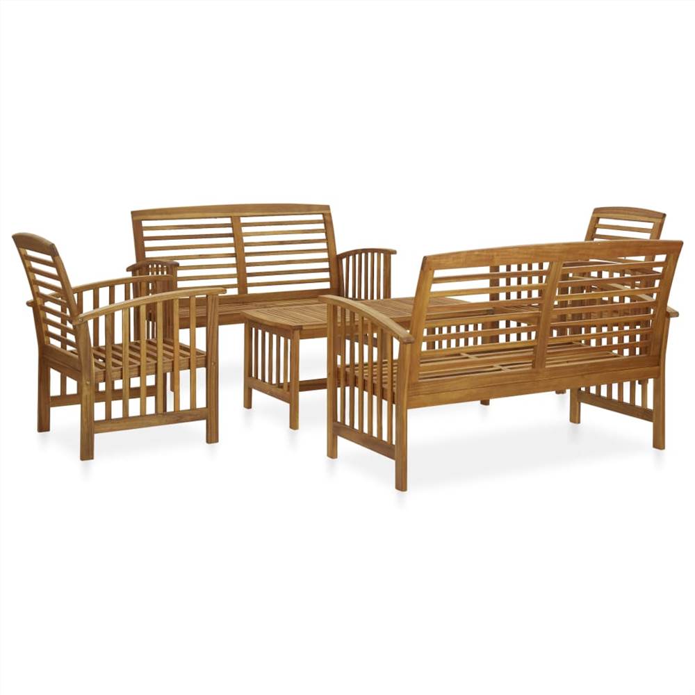 

5 Piece Garden Lounge Set Solid Acacia Wood
