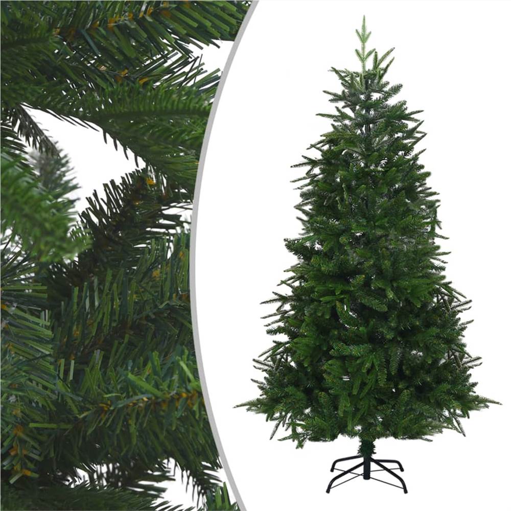 Artificial Christmas Tree LEDs&Ball Set Green 210 cm PVC&PE