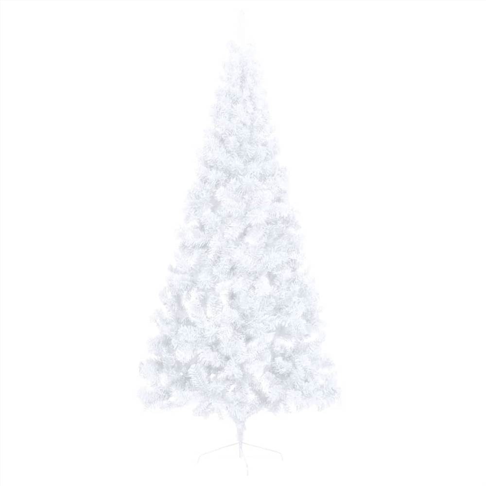 Artificial Half Christmas Tree with Stand White 180 cm PVC
