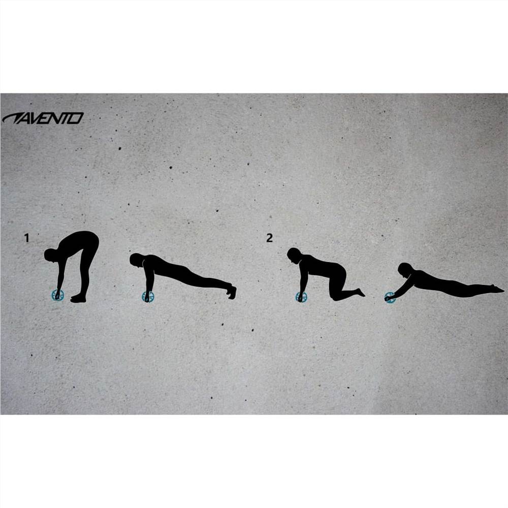 Avento Ab Roller Power Black and Blue 14 Avento Ab Roller Power Black and Blue