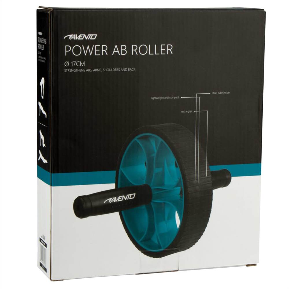 Avento Ab Roller Power Black and Blue
