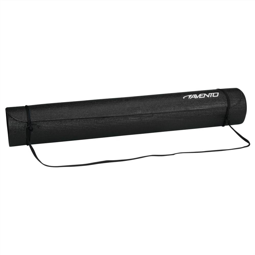 Avento Fitness/Yoga Mat Basic Black
