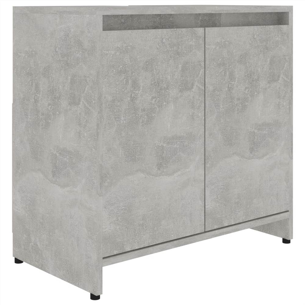 Bathroom Concrete Grey 60x33x58 cm Chipboard