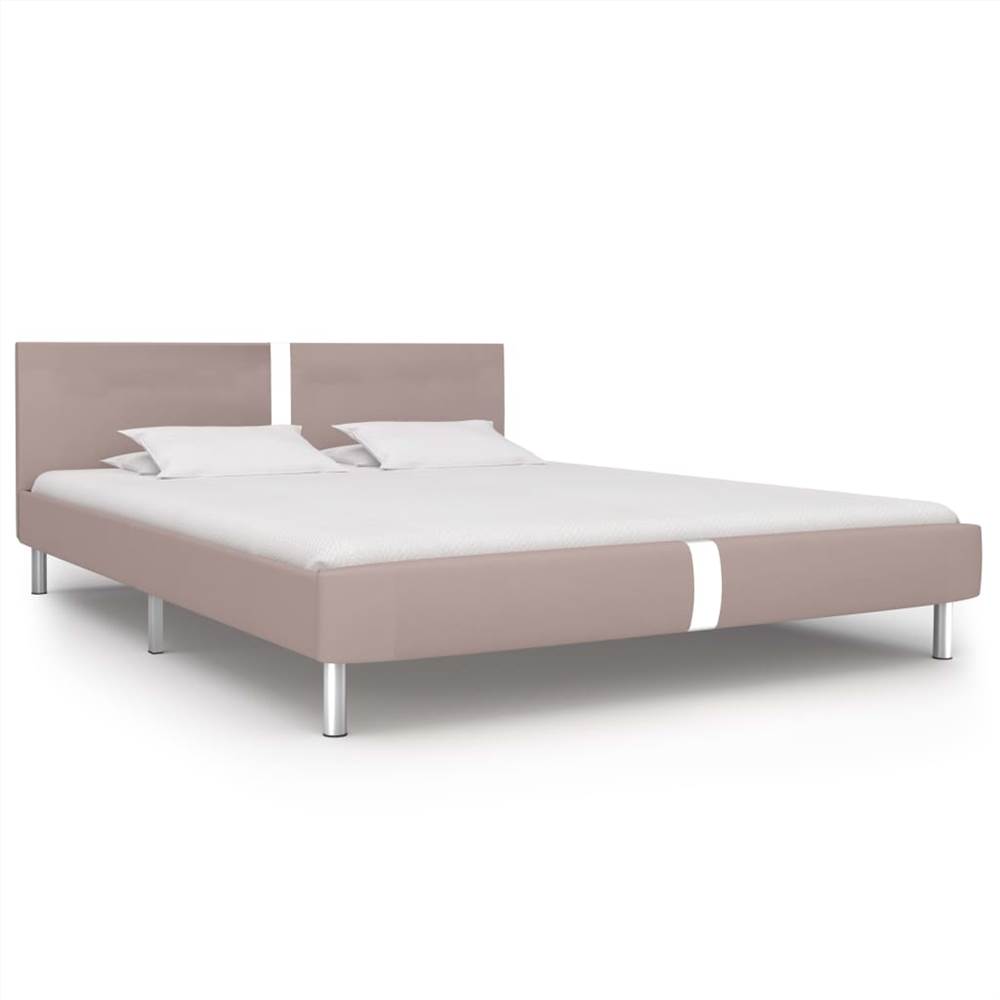 

Bed Frame Cappuccino Faux Leather 150x200 cm