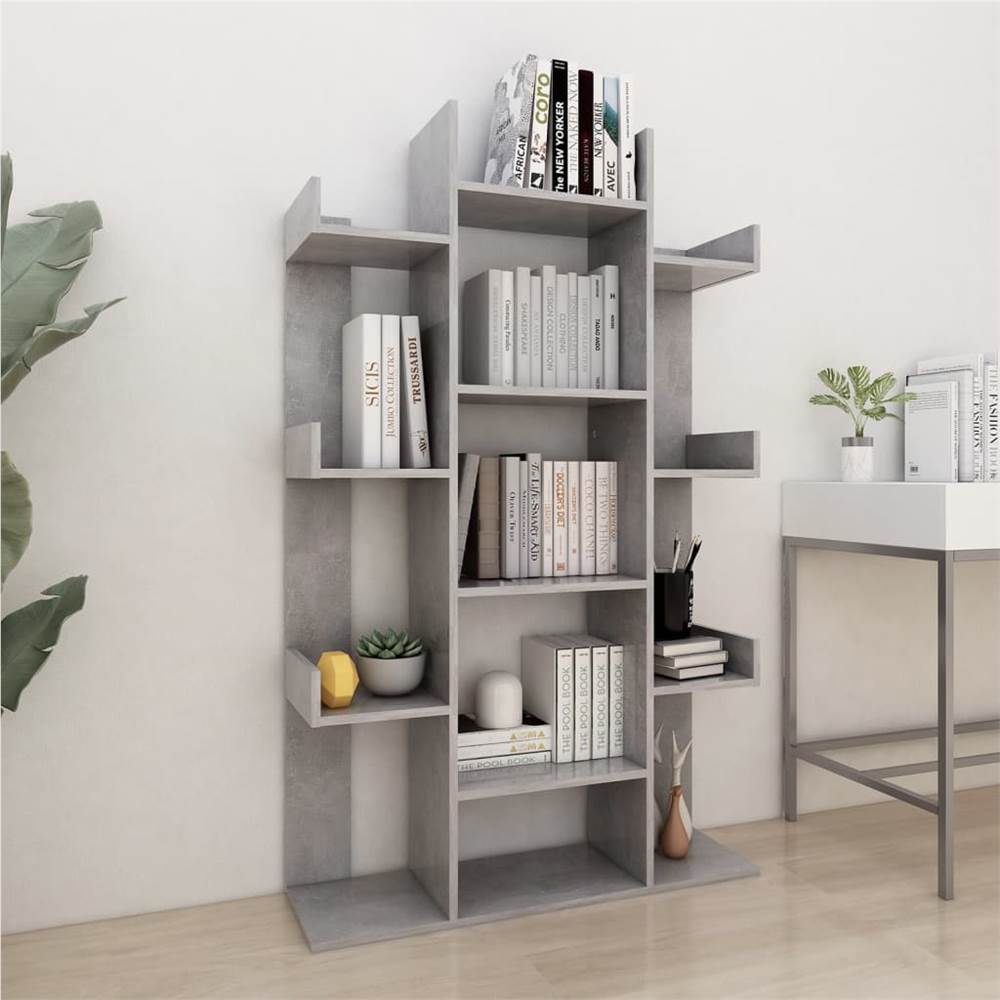

Book Cabinet Concrete Grey 86x25.5x140 cm Chipboard