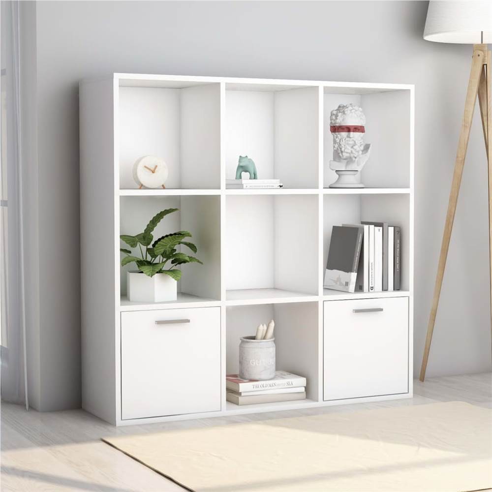 

Book Cabinet White 98x30x98 cm Chipboard