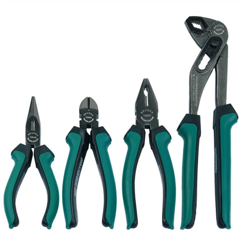 

Brüder Mannesmann Four Piece Pliers Set Steel 10997