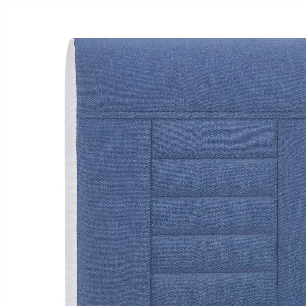 Cantilever Dining Chairs 2 pcs Blue Fabric
