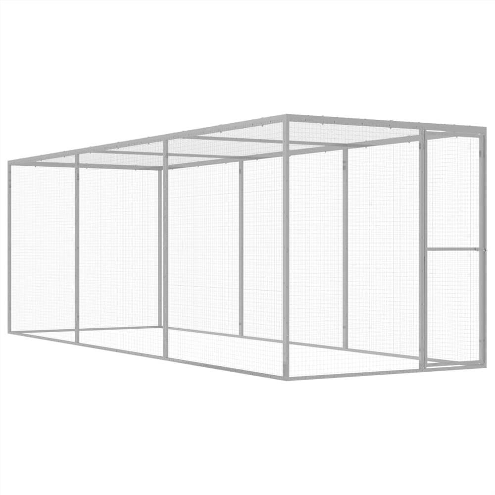 

Cat Cage 4.5x1.5x1.5 m Galvanised Steel