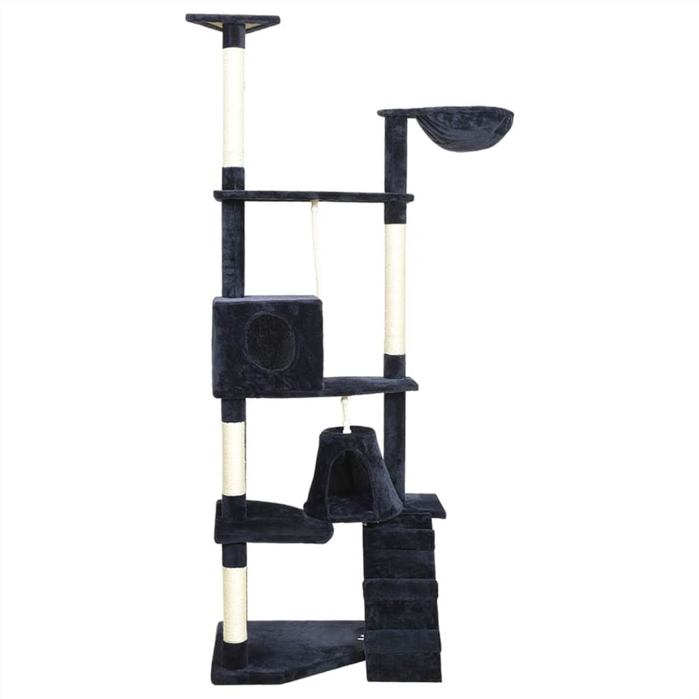 Cat Tree with Sisal Scratching Posts Blue 191 cm