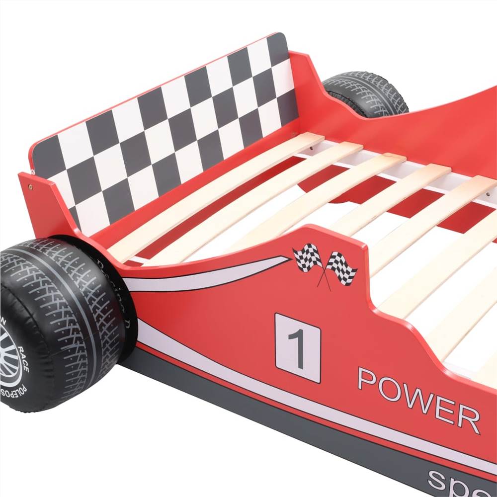 Childrens Race Car Bed 90x200 cm Red