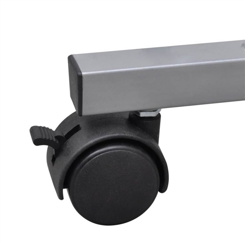 Computer Desk With Pull-out Keyboard Tray and Top Shelf Brown