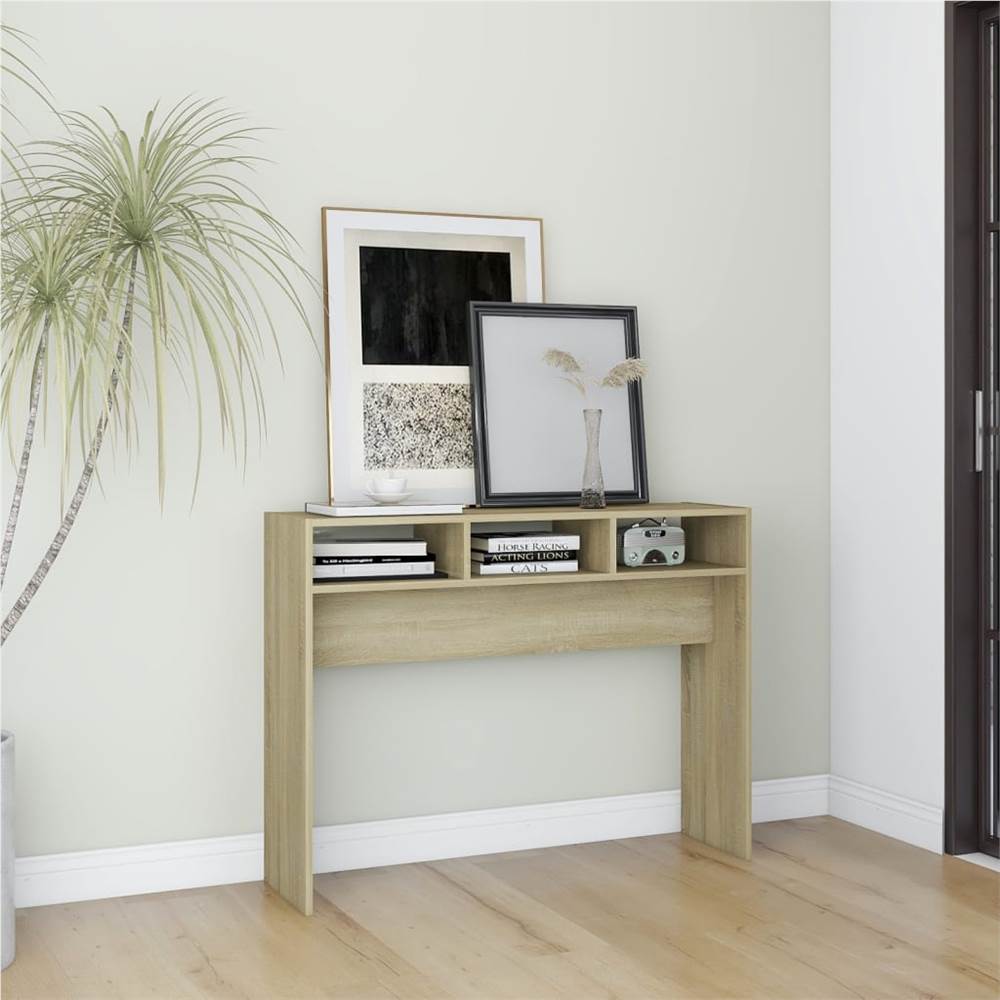 

Console Table Sonoma Oak 105x30x80 cm Chipboard