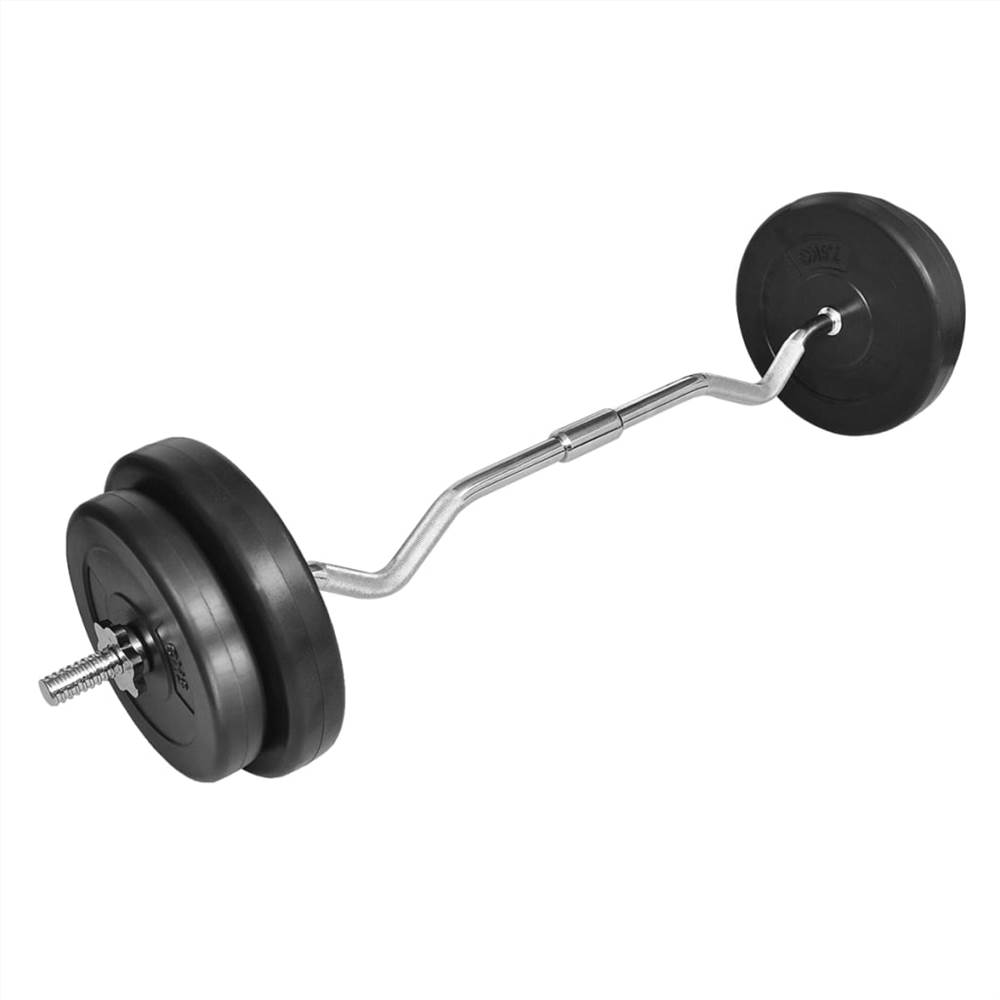 Curl Bar With Weights 30kg 11 Curl Bar with Weights 30kg