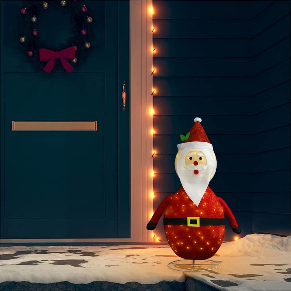 

Decorative Christmas Santa Claus Figure LED Luxury Fabric 90cm