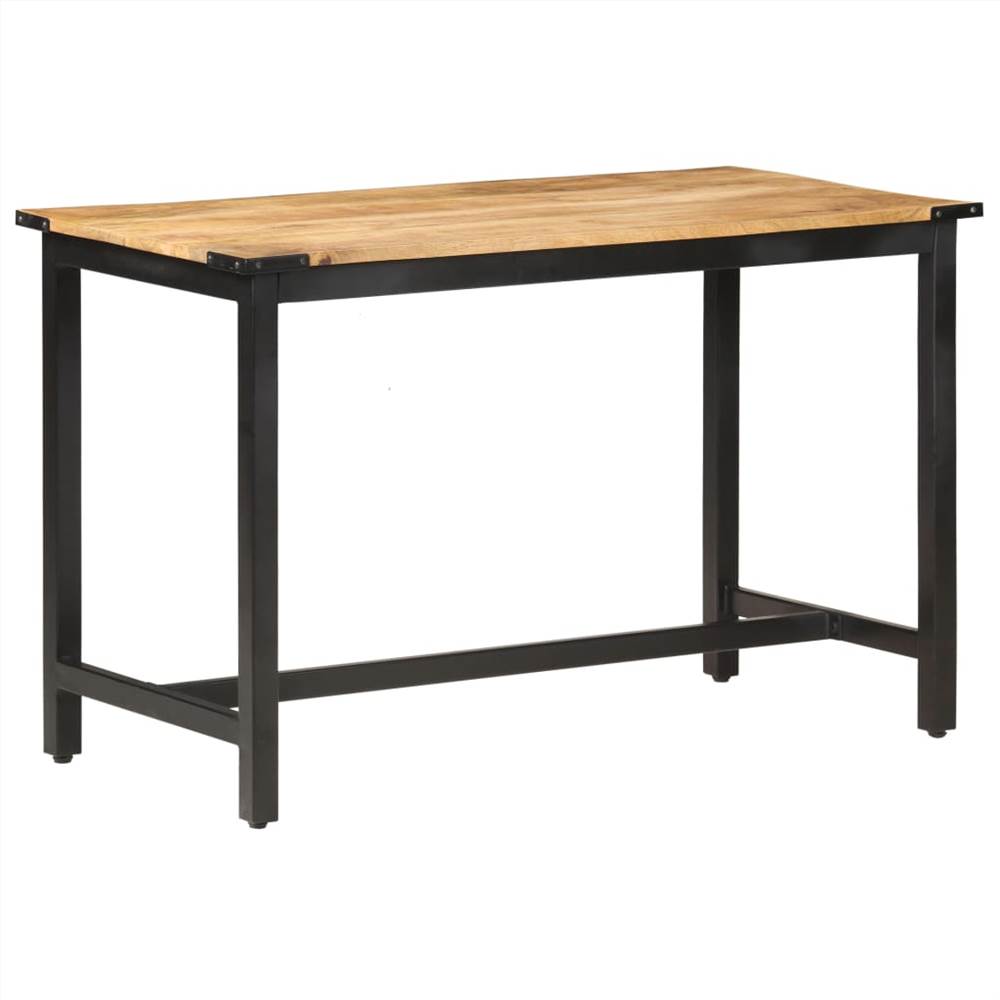 

Dining Table 120x60x76 cm Solid Rough Mango Wood