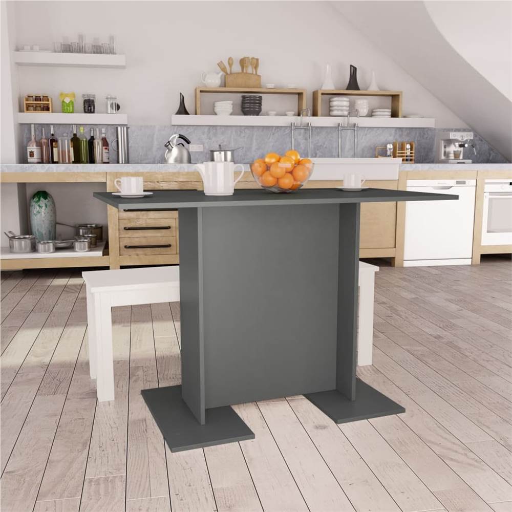 

Dining Table Grey 110x60x75 cm Chipboard