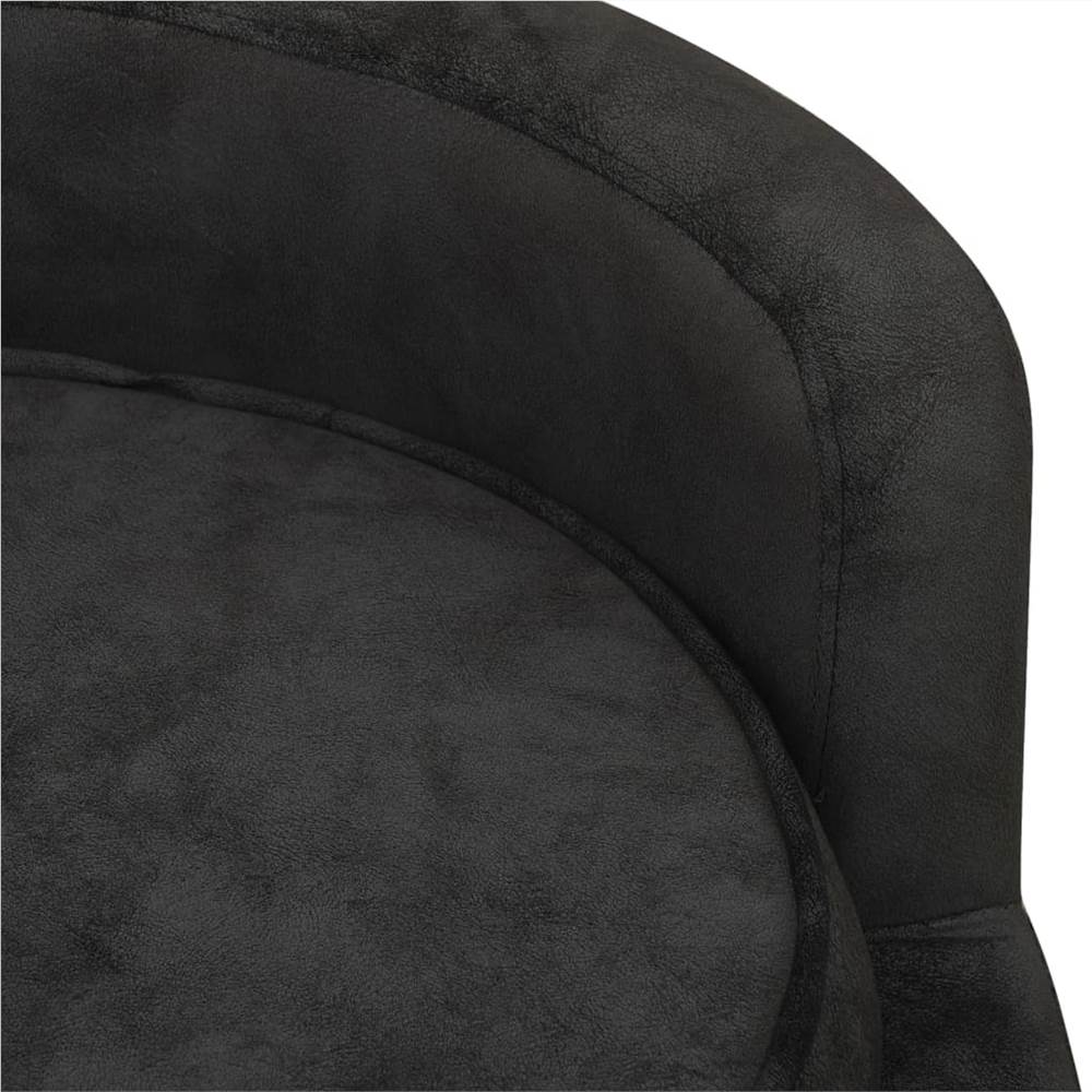 Dog Sofa Black 69x69x36 cm Plush