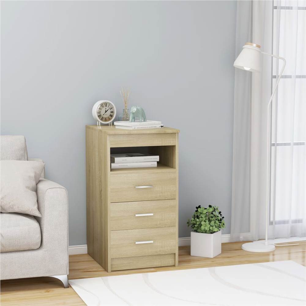 

Drawer Cabinet Sonoma Oak 40x50x76 cm Chipboard