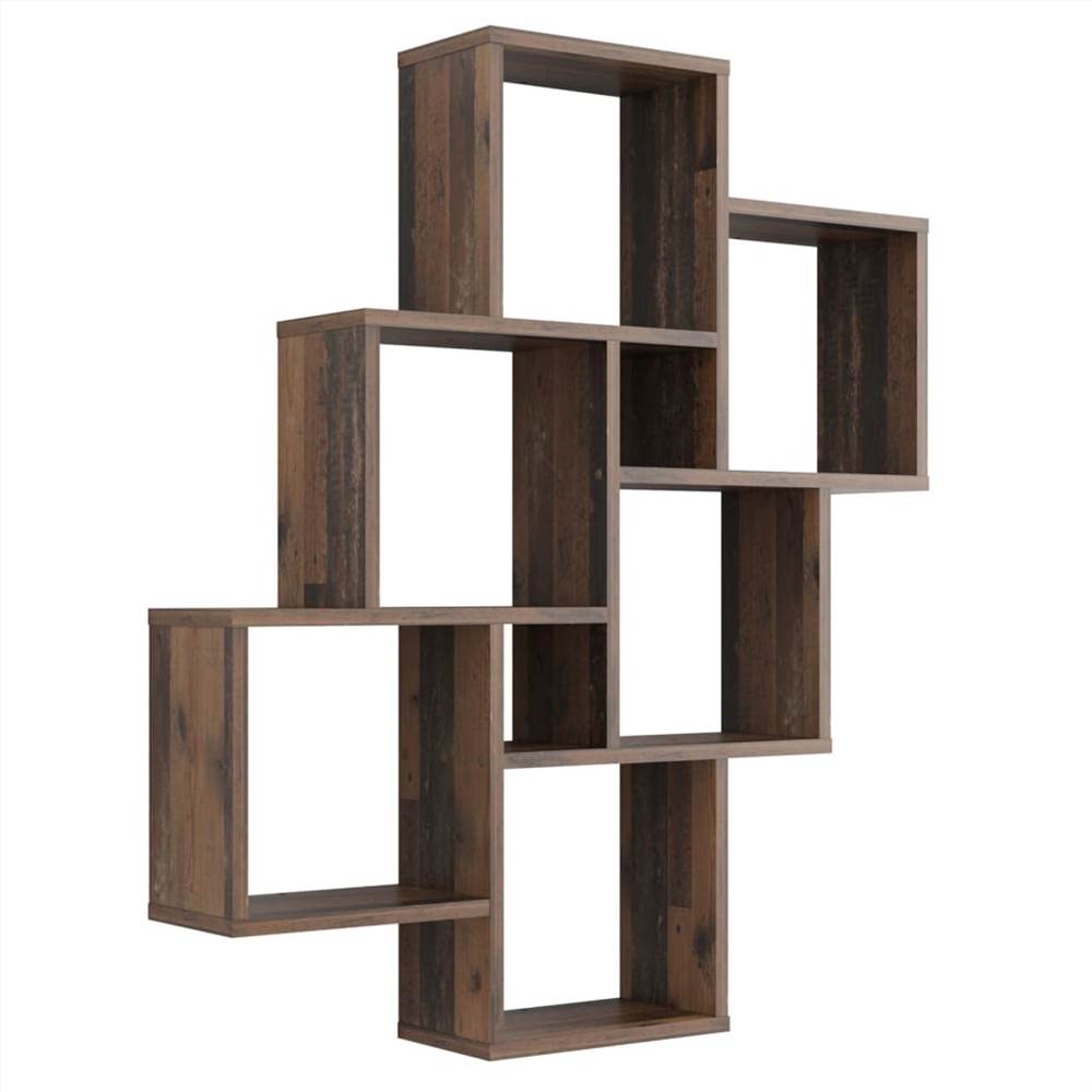 

FMD Wall-mounted Shelf with 8 Compartments Old Style Dark