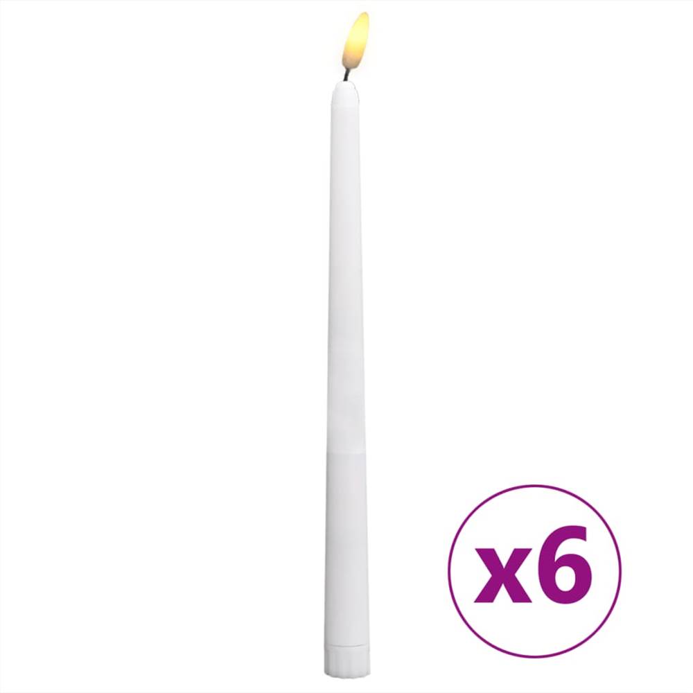 Flameless Electric Dinner Light LED Candles 6 pcs Warm White
