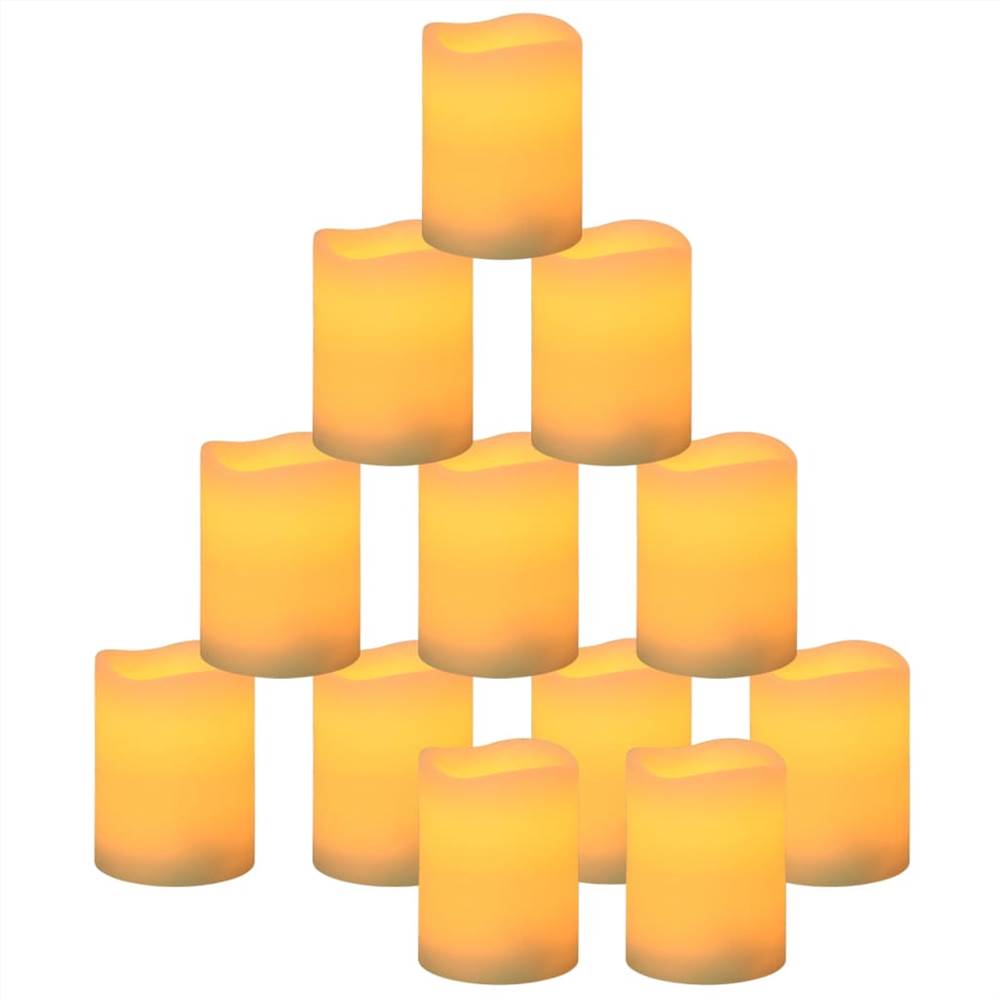 Flameless LED Candles 100 pcs with Remote Control Warm White