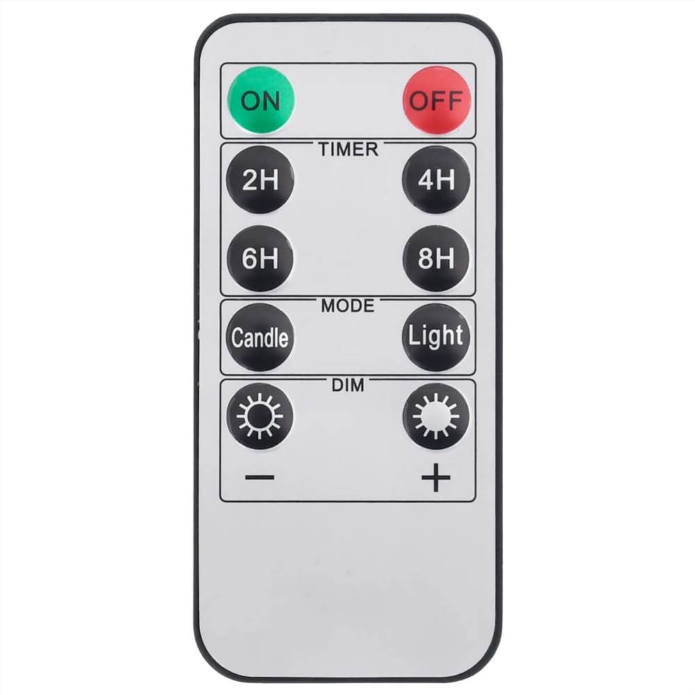 Flameless LED Candles 100 pcs with Remote Control Warm White