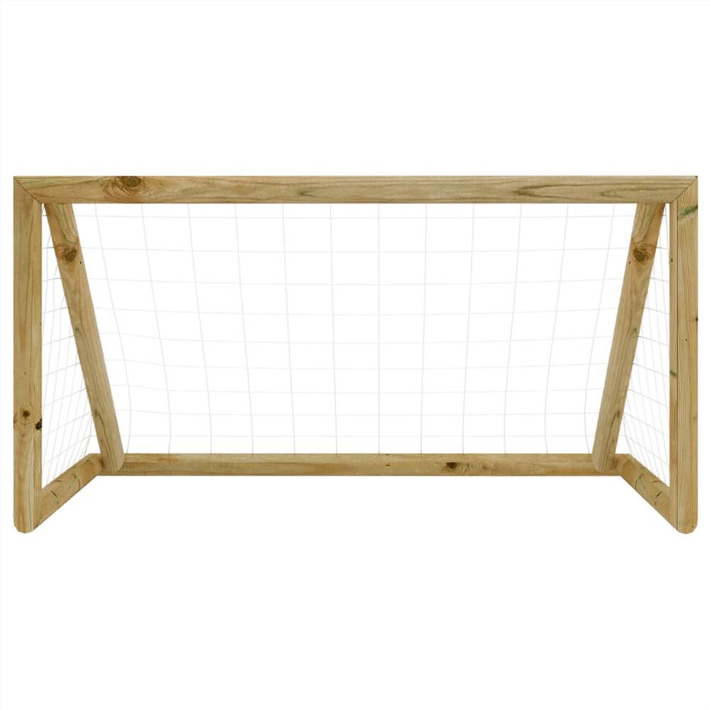 Football Goal with Net 120x80x60 cm Impregnated Pinewood 15 Football Goal with Net 120x80x60 cm Impregnated Pinewood