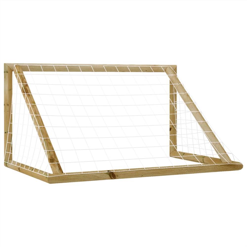 Football Goal with Net 120x80x60 cm Impregnated Pinewood 17 Football Goal with Net 120x80x60 cm Impregnated Pinewood