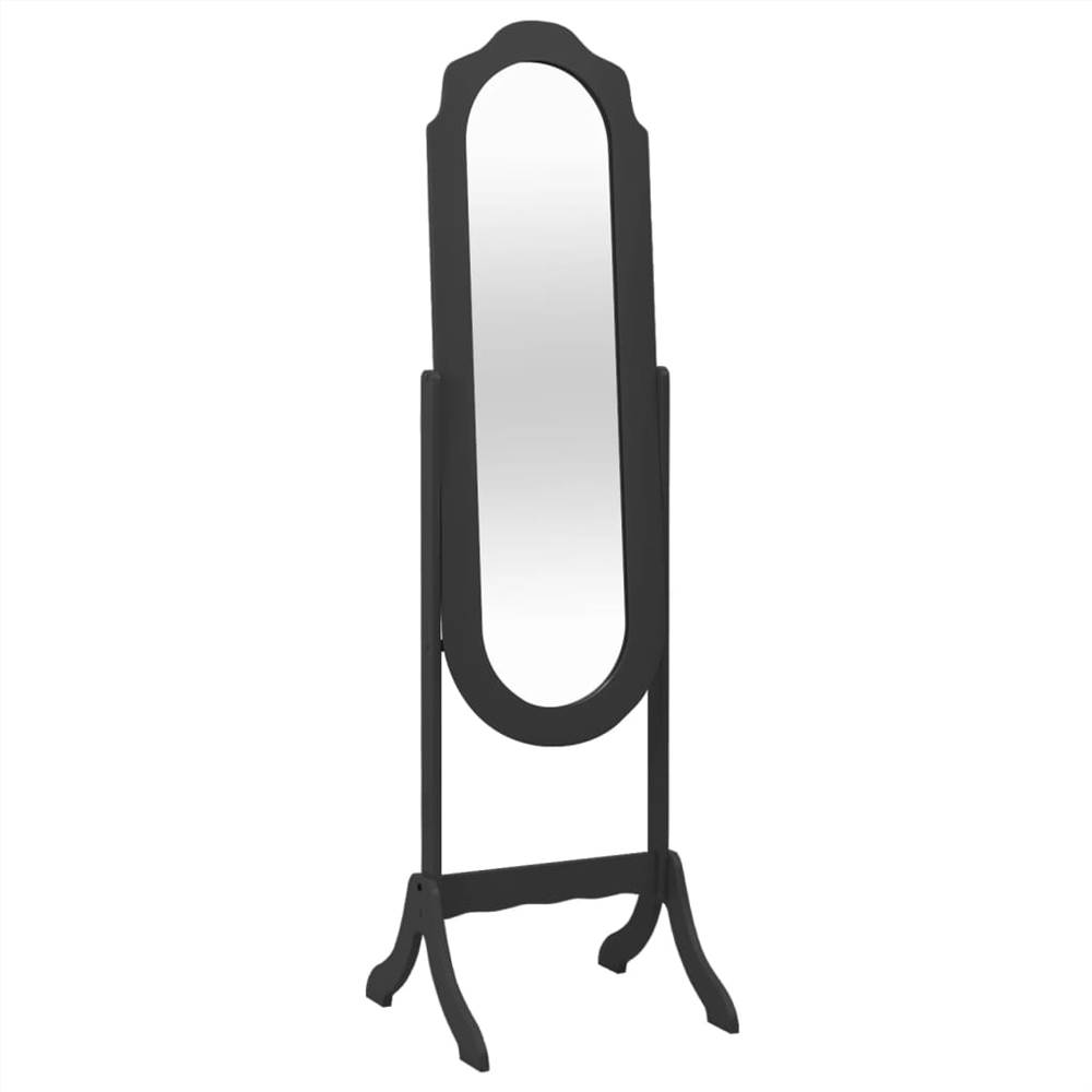 Vrijstaande Spiegel Zwart 46x48x164 cm
