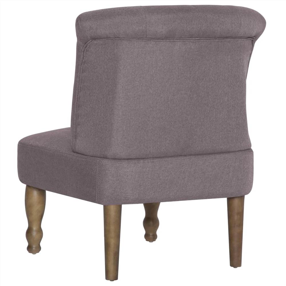 French Chair Taupe Fabric
