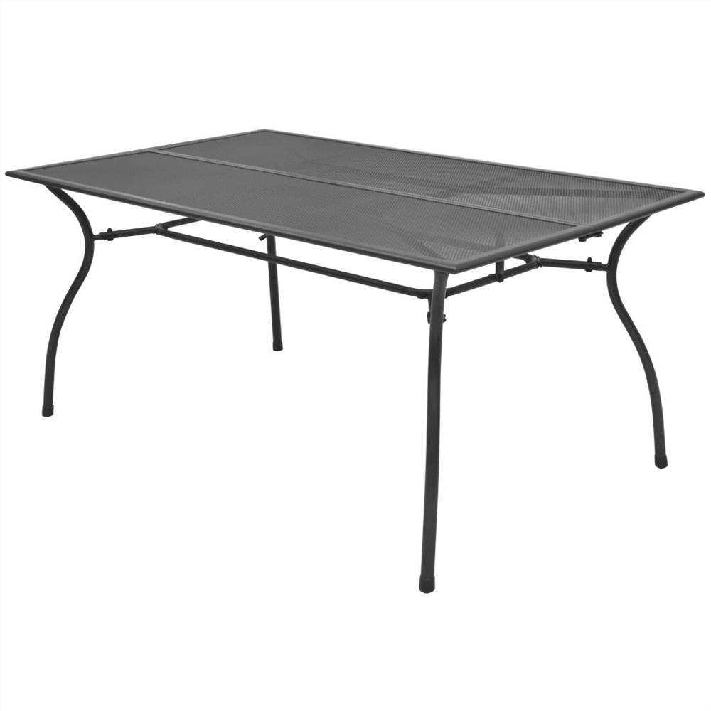 

Garden Table 150x90x72 cm Steel Mesh
