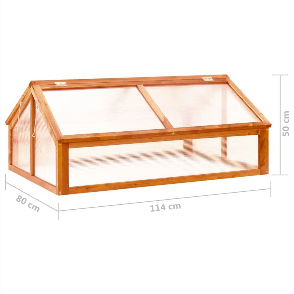 Greenhouse Orange 114x80x50 cm Firwood