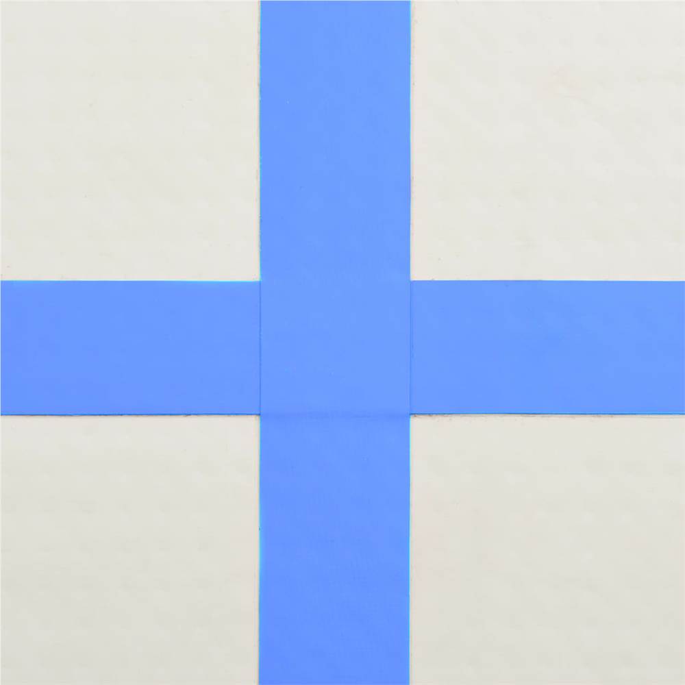 Inflatable Gymnastics Mat with Pump 800x100x15 cm PVC Blue