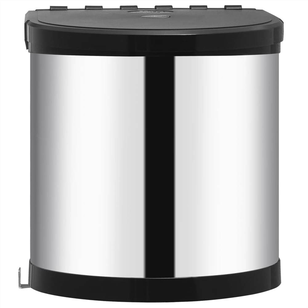 Kitchen Built-in Dust Bin Stainless Steel 8 L