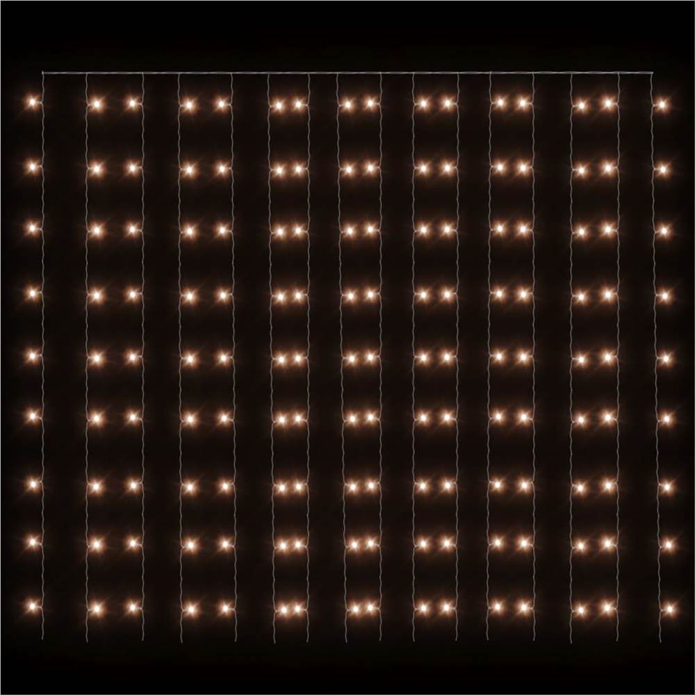 LED Curtain Fairy Lights 3x3m 300 LED Warm White 8 Function