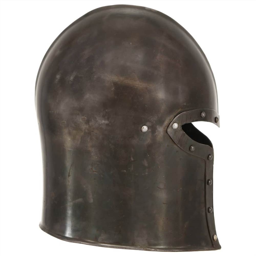 Medieval Knight Helmet Antique Replica LARP Silver Steel