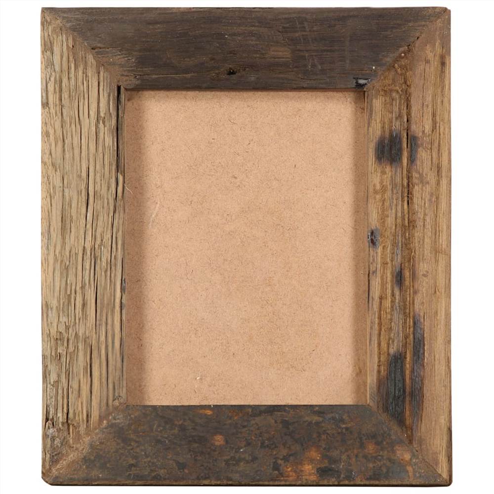 Photo Frames 2 pcs 25x30 cm Solid Reclaimed Wood and Glass