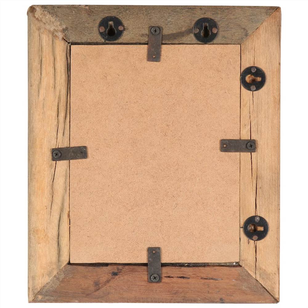 Photo Frames 2 pcs 25x30 cm Solid Reclaimed Wood and Glass