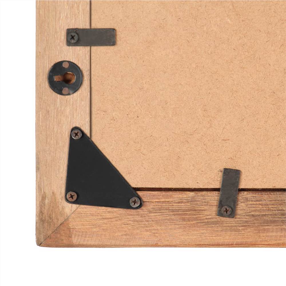 Photo Frames 2 pcs 25x30 cm Solid Reclaimed Wood and Glass