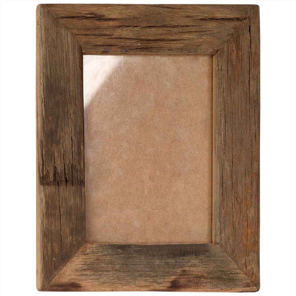 Photo Frames 2 pcs 25x30 cm Solid Reclaimed Wood and Glass