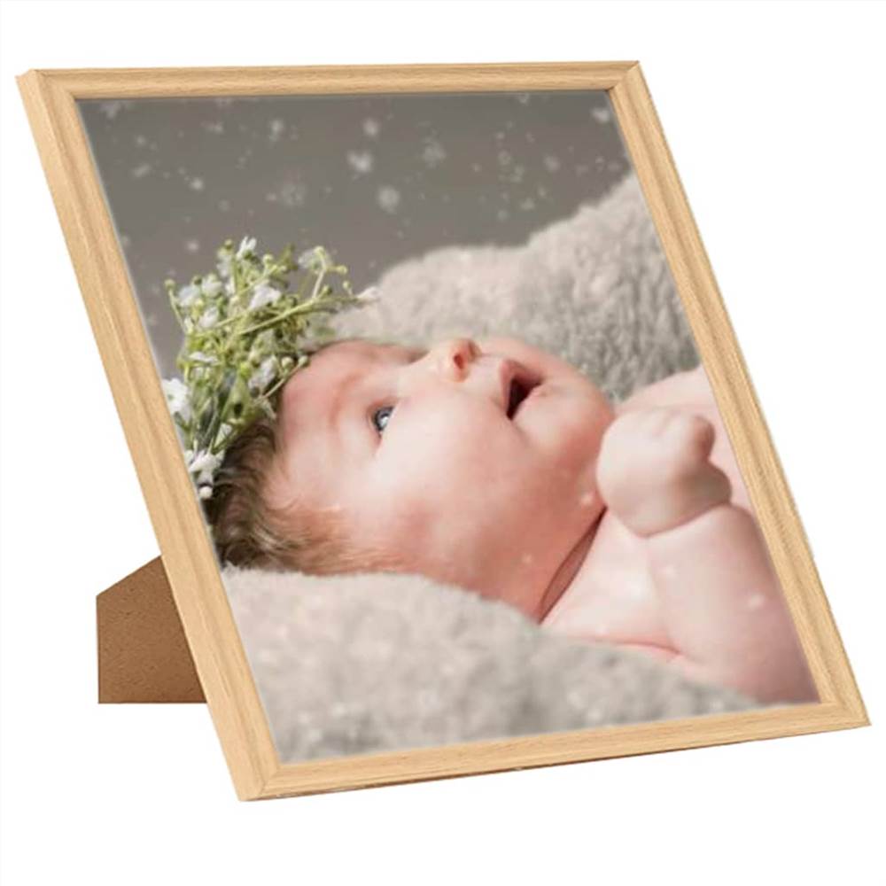 Photo Frames Collage 3 pcs for Wall or Table Light Oak 50x50 cm
