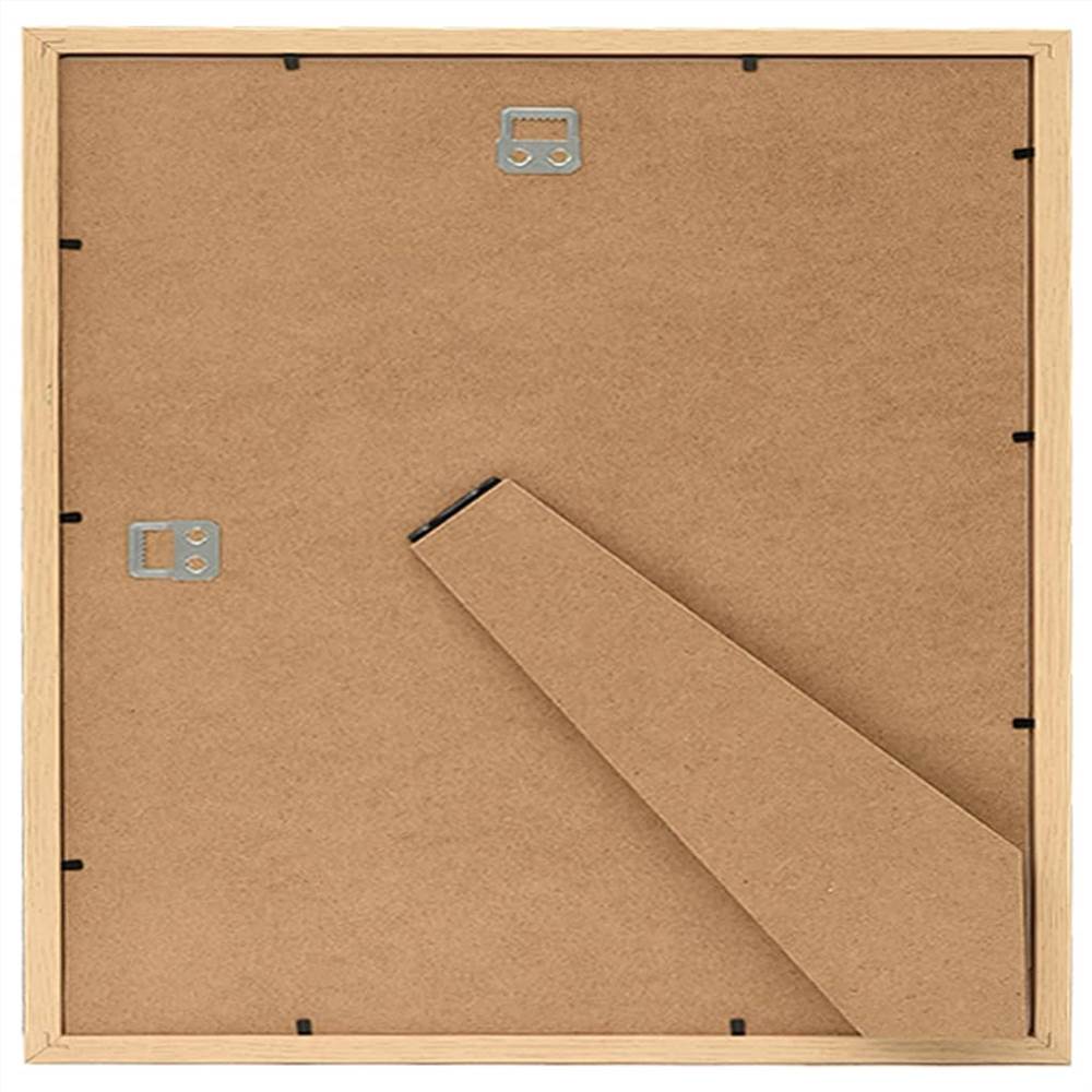Photo Frames Collage 3 pcs for Wall or Table Light Oak 50x50 cm