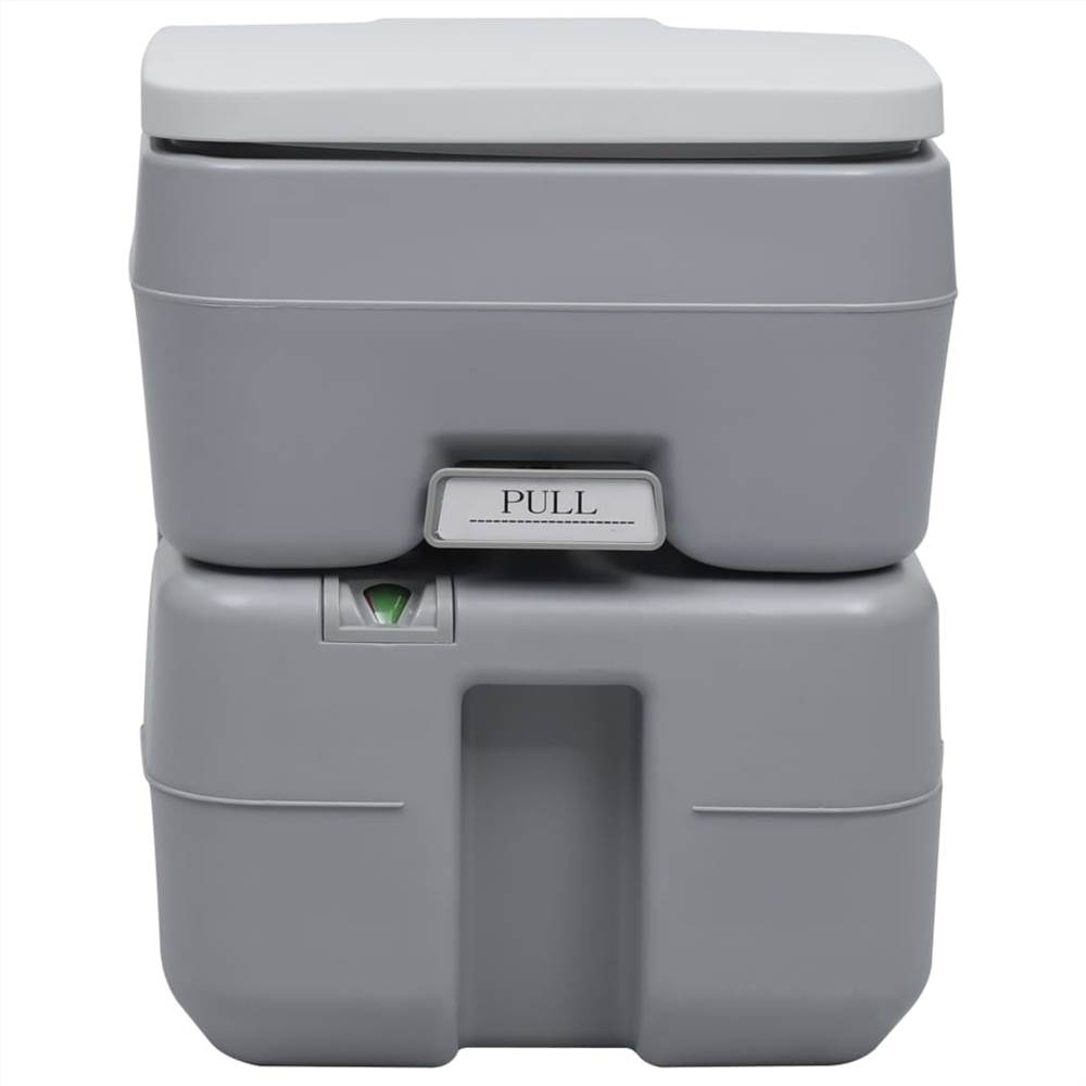 Portable Camping Toilet Grey 20+10 L 15 Portable Camping Toilet Grey 20+10 L